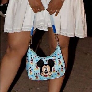 Stoney Clover Lane Blue Mickey Mouse Crossbody w/ custom Mickey Mouse Patch